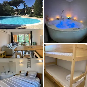 Aparthotel La Badine 5p Piscine Clim Jacuzzi Parc Luxuriant, Hyères